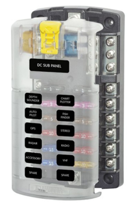 Blue Sea Fuse Block for 12 ST Blade Fuses