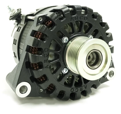 ARCO Alternator - 12V 275A - N62 Side Battery Post - Externally Regulated - Standard Ground - 50mm K6 Pulley - 4026